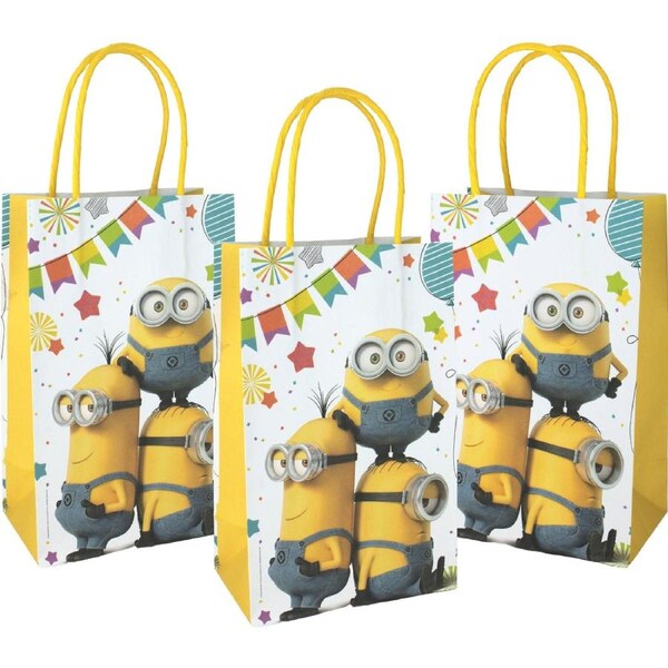 Minions Paper Gift Bags (Pack of 8)