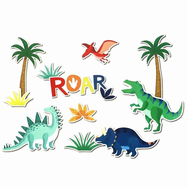 Roarsome Dinosaurs Cutout Wall Decorations (Pack of 12)