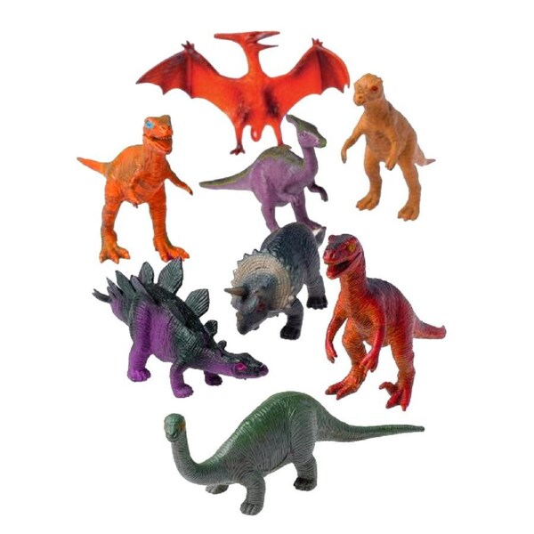 Wild Dinosaur Plastic Toys (Pack of 12)