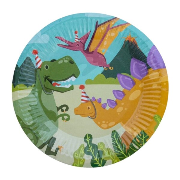 Dino Party Small Paper Plates (Pack of 6)