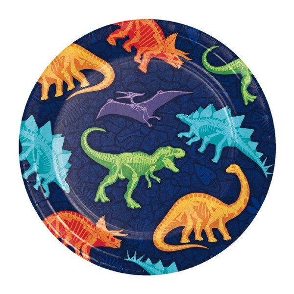 Dino Dig Small Paper Plates (Pack of 8)