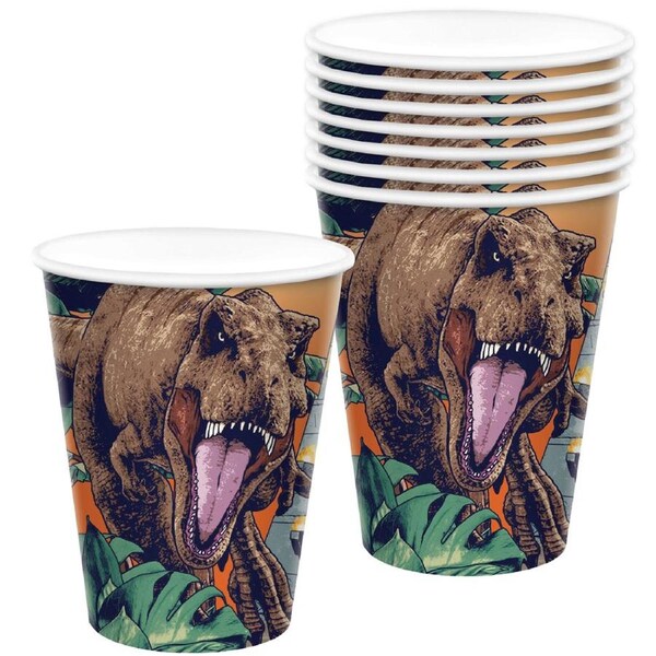 Jurassic Into the Wild Paper Cups (Pack of 8)