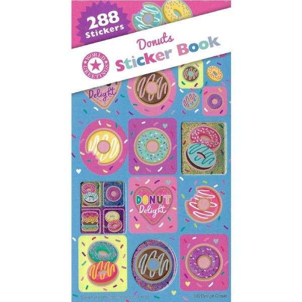 Donut Sticker Book (12 Sheets)