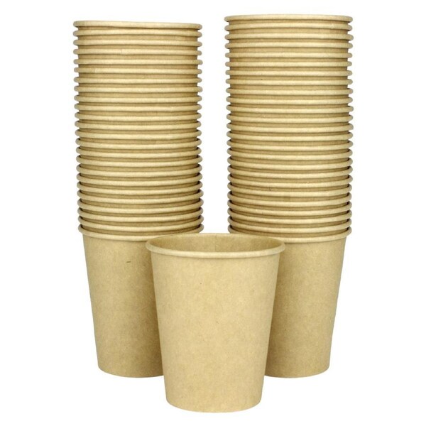Brown Kraft Paper Cups 207ml (Pack of 50)