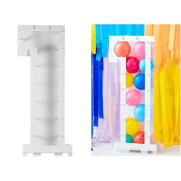 Ginger Ray Number 1 Balloon Mosaic Frame (85cm)