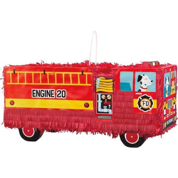 Red Fire Truck 3D Pinata