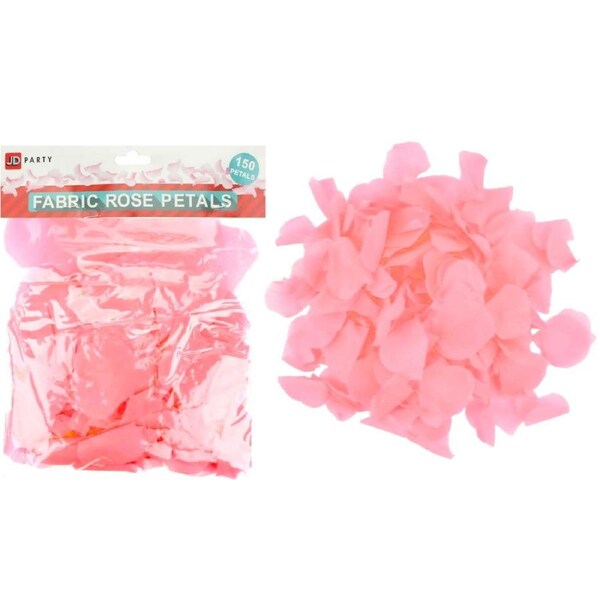 Light Pink Fabric Rose Petals