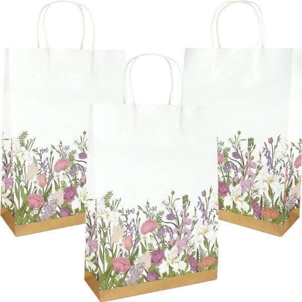 Spring Blooms Paper Gift Bags 35cm (Pack of 3)