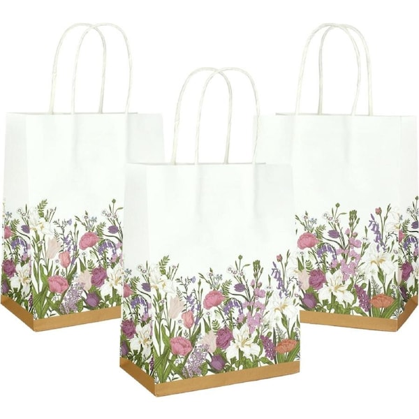 Spring Blooms Paper Gift Bags 20cm (Pack of 4)