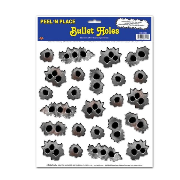 Bullet Hole Stickers (Sheet of 24)