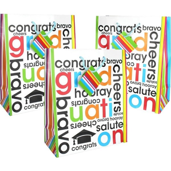 Cheers To The Grad Gift Bags (Pack of 12)