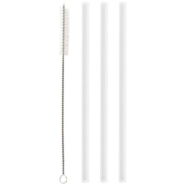 Reusable Glass Straws (Pack of 4)