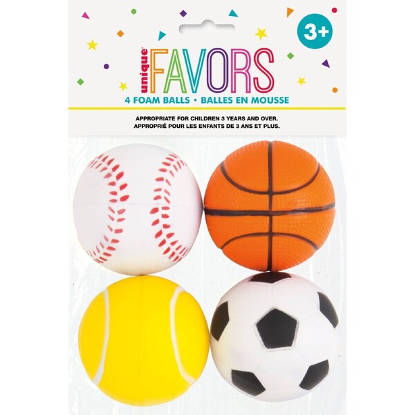 Sports Stress Balls (Pack of 4)