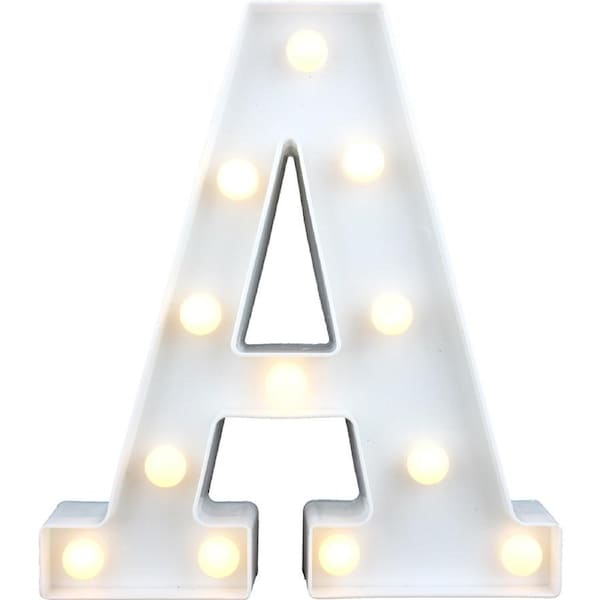LED Light Up Letter A White
