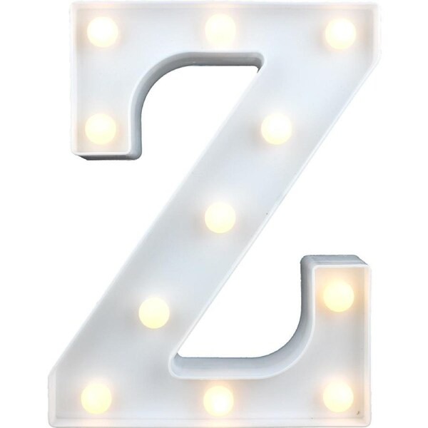 LED Light Up Letter Z White