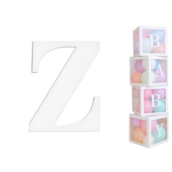 White Cardboard Letter Z (Pack of 2)