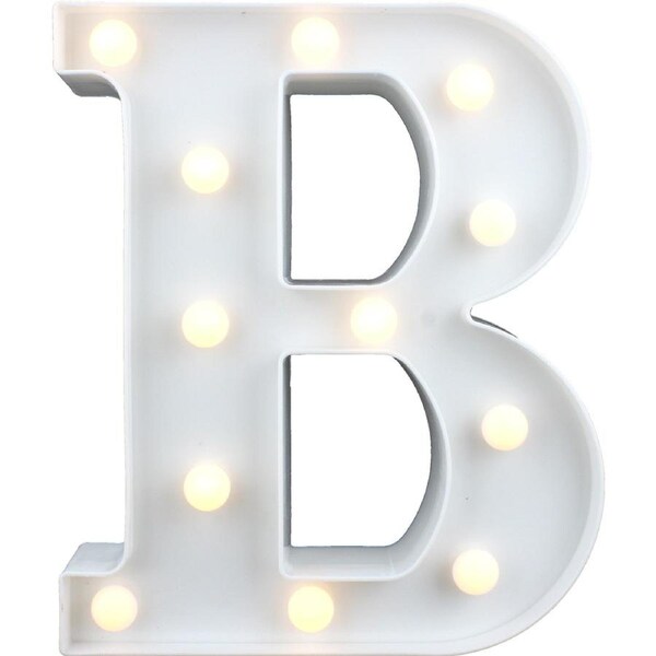LED Light Up Letter B White