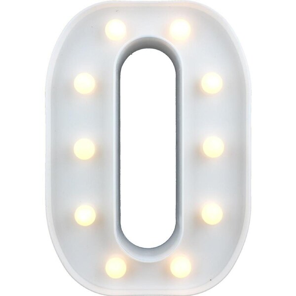 LED Light Up Letter O White
