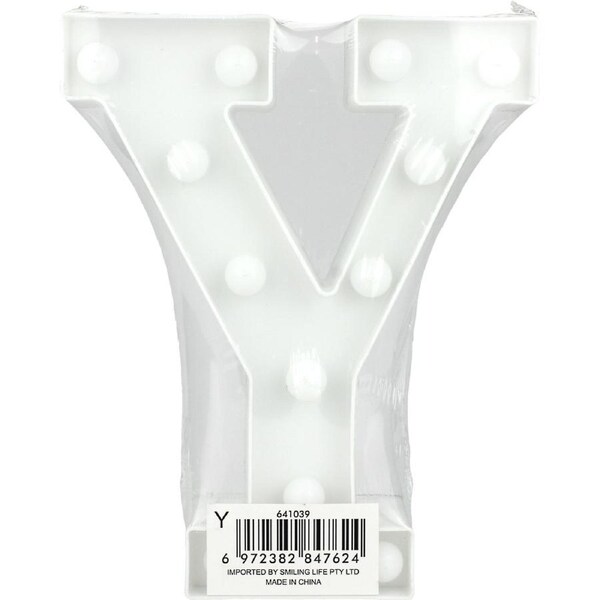 LED Light Up Letter Y White