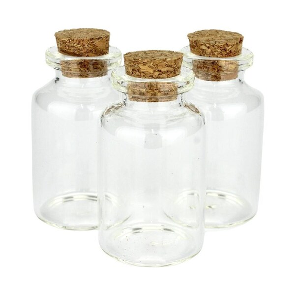 Mini Glass Bottles 16ml (Pack of 3)