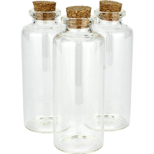 Mini Glass Bottles 35ml (Pack of 3)