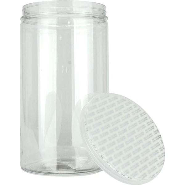 Clear Plastic Round Screw Top Jar 1250ml