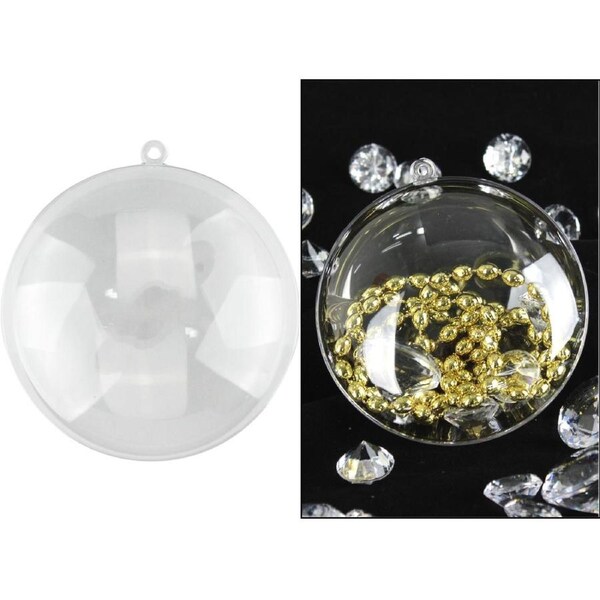 Clear Plastic Fillable Disc 9cm