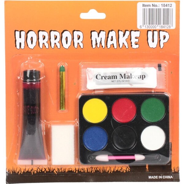 Horror Face Painting Kit with Fake Blood
