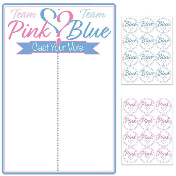 Gender Reveal Team Boy or Girl Tally Board