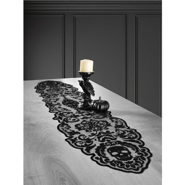 Boneyard Glam Fabric Table Runner