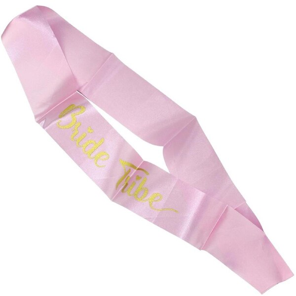Pink Bride Tribe Sash