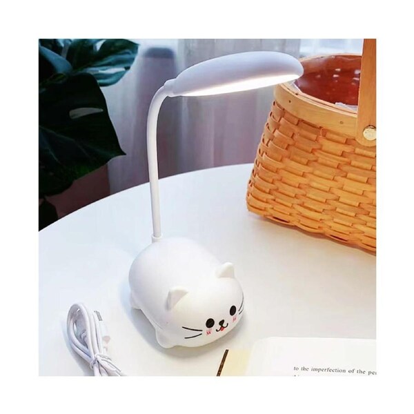 Mini Cat USB Rechargeable LED Desk Lamp