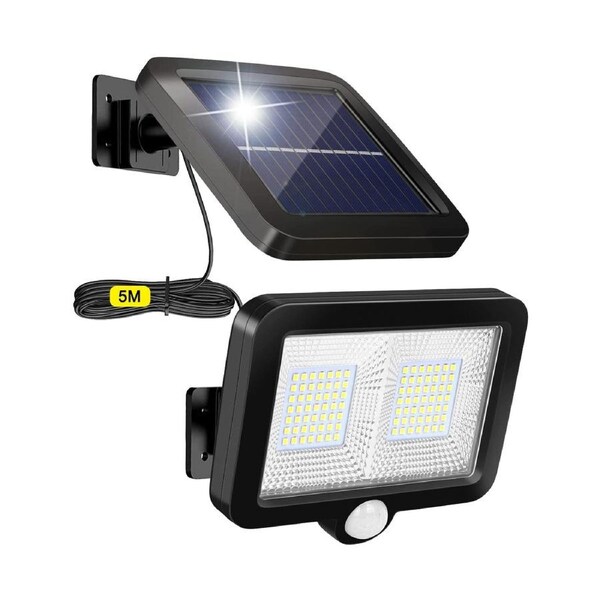 Outdoor Solar Motion Sensor Light, 98 LED Solar Spotlight Outdoor, IP65 Waterproof 120? Lighting Angle for Shed, Garage, Garden