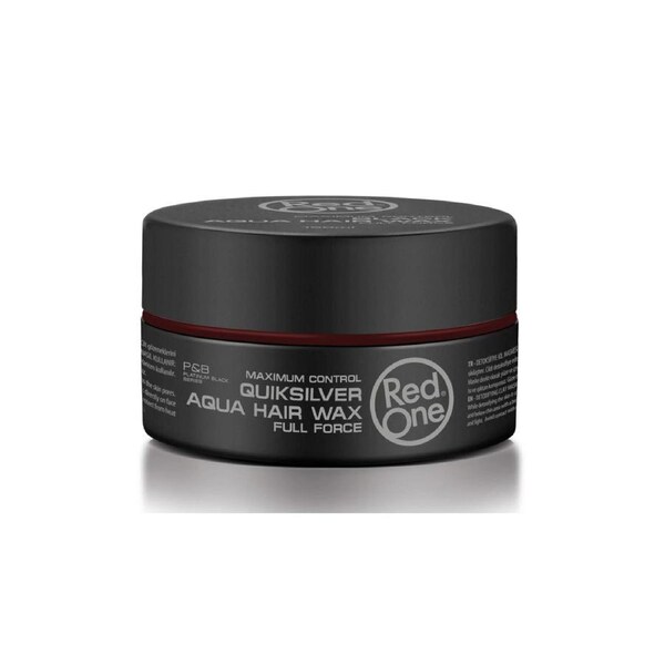 3x RedOne Aqua Hair Wax Quicksilver 150ml