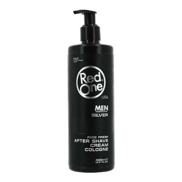 3x RedOne After Shave Cream Cologne Silver 400ml