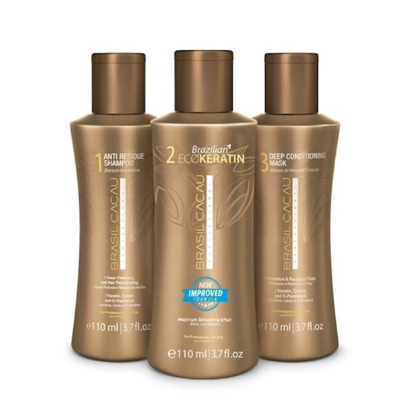 3x Brasil Cacau ECOKeratin Express Kit 110ml