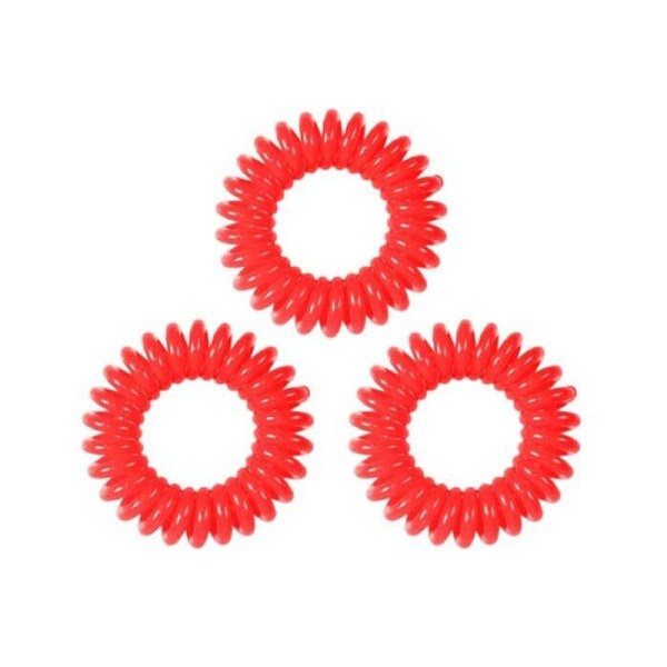6x Glammar Tangle Tie Red 3pk