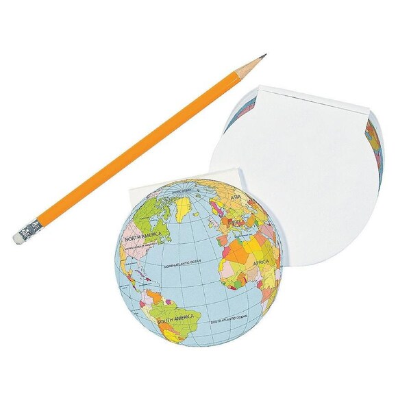 Globe Notepads (Pack of 24)