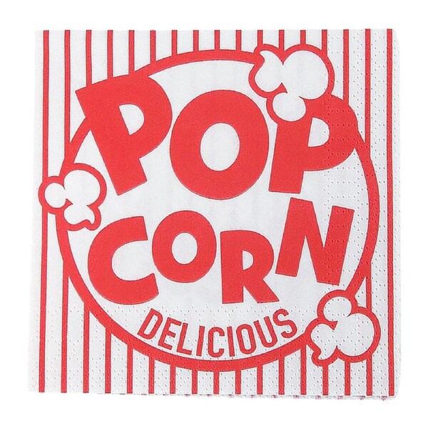 Movie Party Popcorn Small Napkins / Serviettes (Pack of 16)
