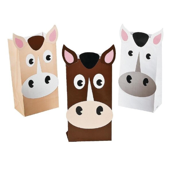Horse Paper Party Bags (Pack of 12)