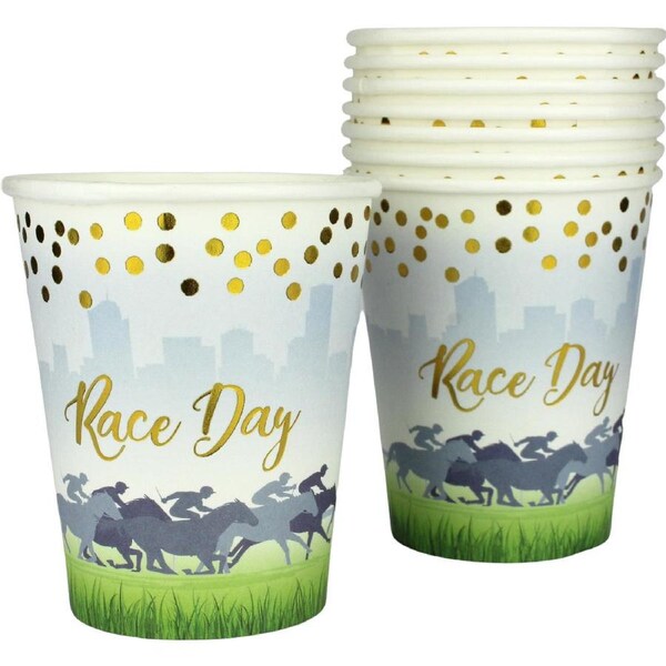 Race Day Paper Cups (Pack of 8)