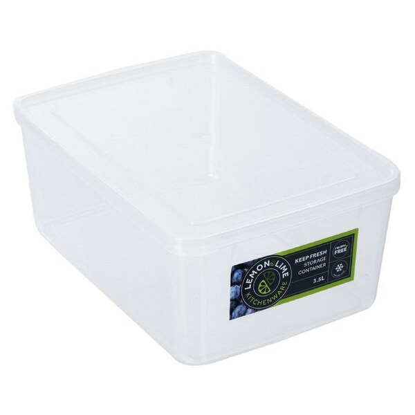 Keep Fresh Clear Stackable Plastic Food Container 3.5L
