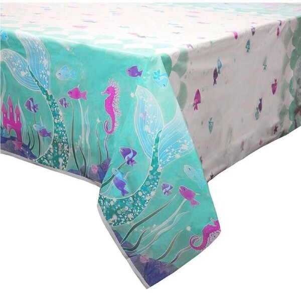 Mermaid Plastic Tablecloth