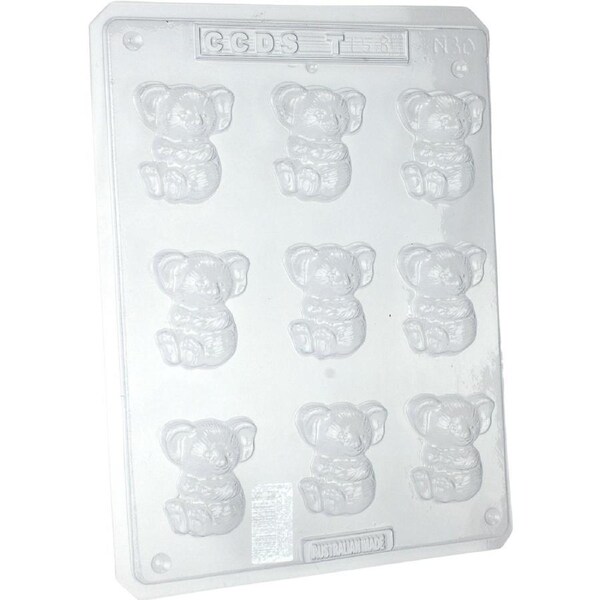Koala Plastic Chocolate Moulds (1 Sheet)