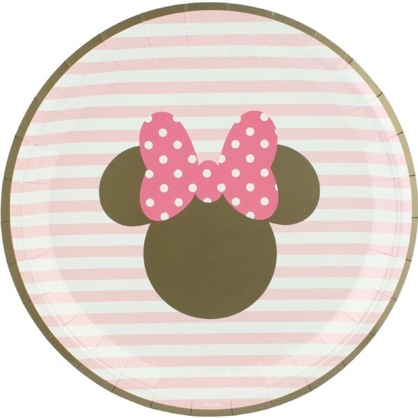 Minnie Mouse Pretty Minnie Large Paper Plates (Pack of 8)