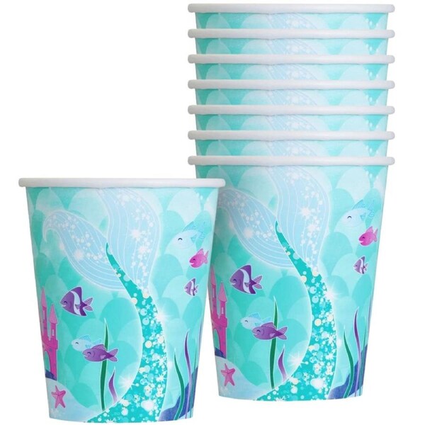 Mermaid Paper Cups (Pack of 8)