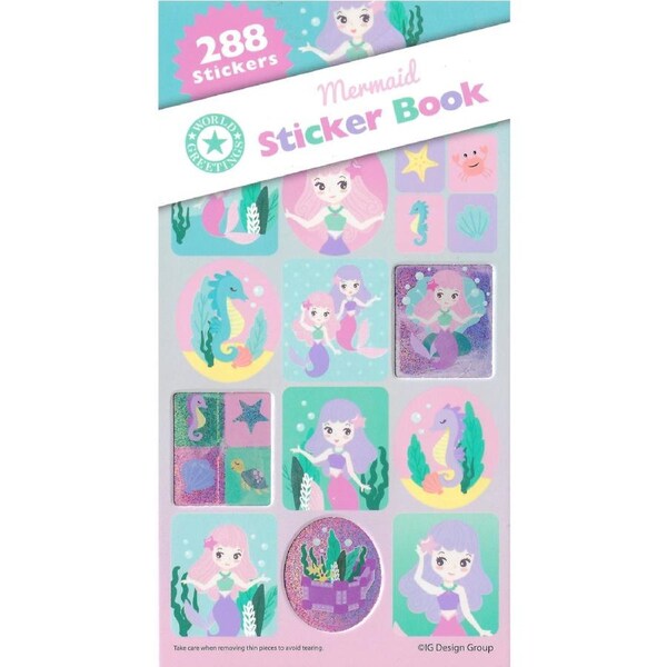 Magical Mermaid Sticker Book (12 Sheets)