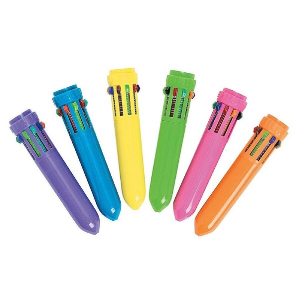 Mini Neon 10 in 1 Pens (Pack of 12)