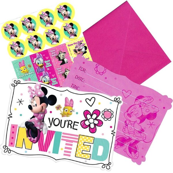 Minnie Mouse Invitation Set (Pack of 8)