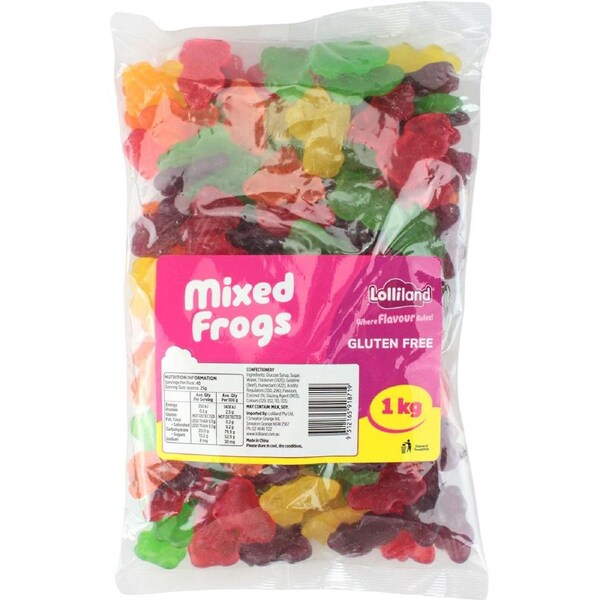 Fruity Frog Lollies (1kg)